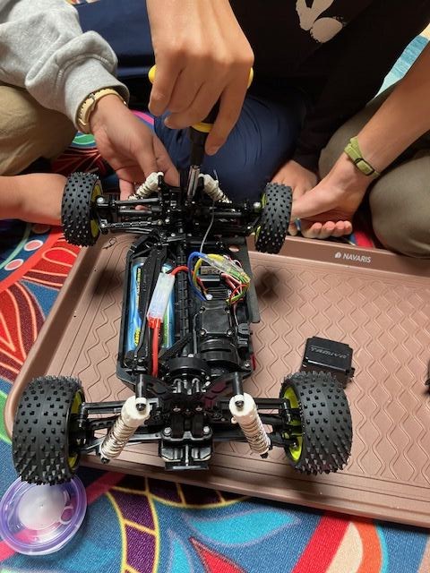 Tamiya off-road RC buggy racing at RC Garage build and drive camp Vienna