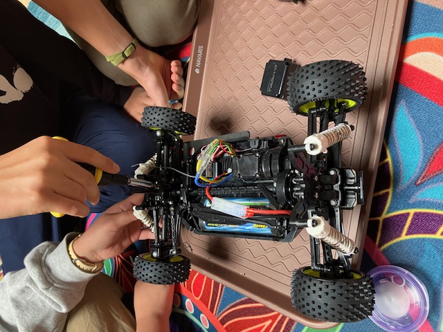 Off-road buggy in action